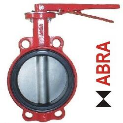 Затвор поворотный межфланцевый ABRA-BUV-VF866D100H Ду100 Ру16 с рукояткой