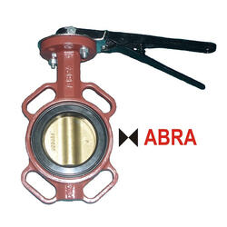 Затвор поворотный межфланцевый ABRA-BUV-VF843D050H Ду50 Ру16 с рукояткой
